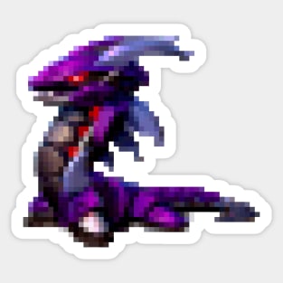 8bit Robot dragon Sticker